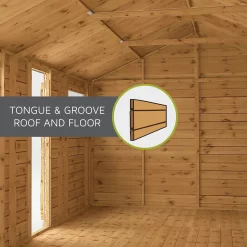 Mercia 10ft X 8ft Premium Shiplap Pent Shed - Including Installation -Garden Furniture Store 13555859 1275011477610628