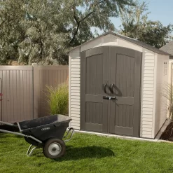 Lifetime Plastic Outdoor Storage Shed - 7x7ft -Garden Furniture Store 13660826 4494949045632983