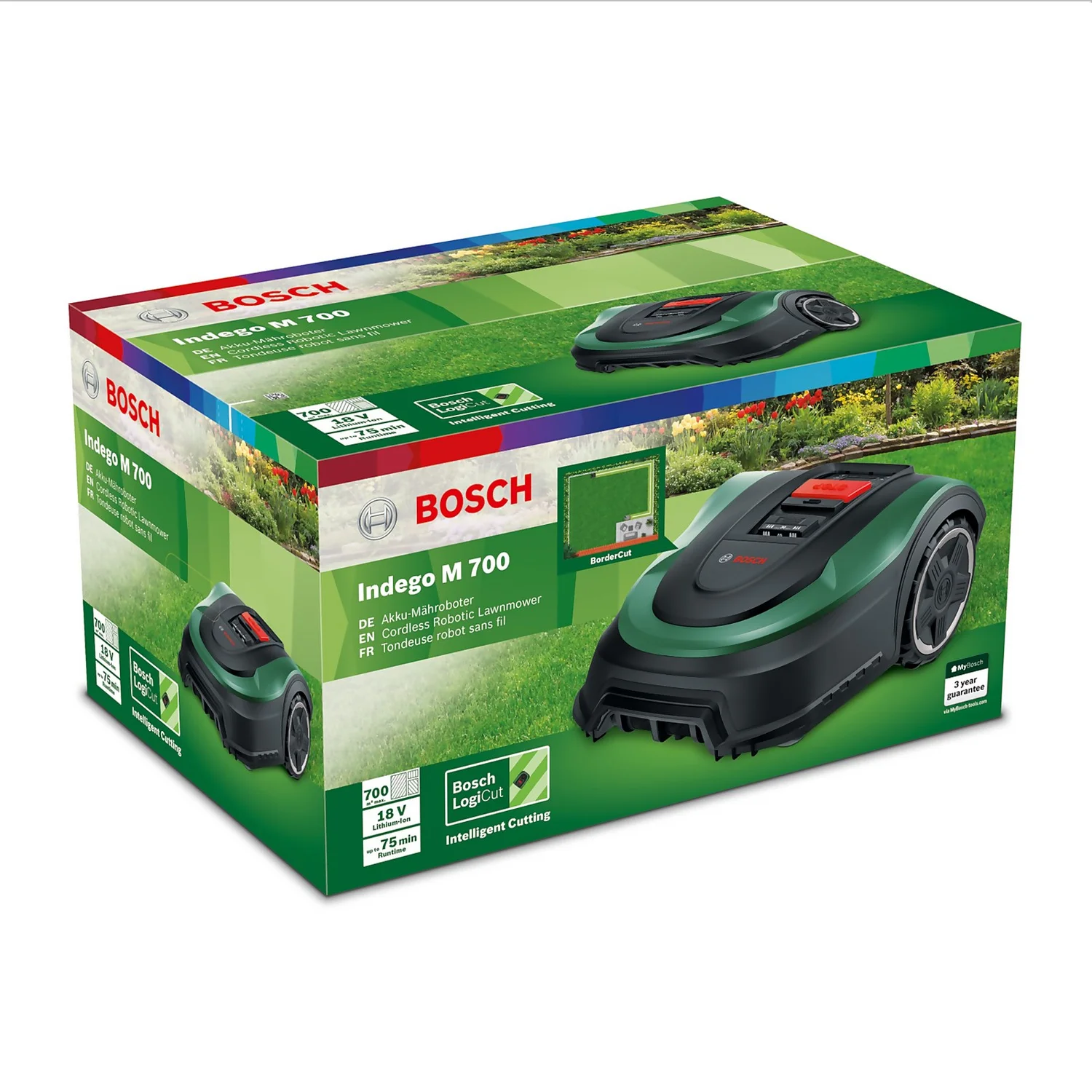 Bosch 18V Indego M Plus 700 Robotic Lawn Mower - 19cm 6 Bosch 18V Indego M Plus 700 Robotic Lawn Mower - 19cm - Image 4