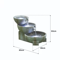 Stylish Fountain Oasis Water Feature With LEDs -Garden Furniture Store 13846043 8054962028273395