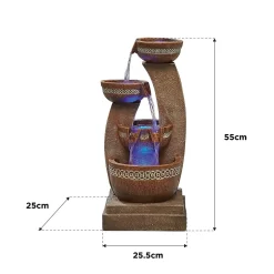 Stylish Fountain Azure Columns Water Feature With LEDs -Garden Furniture Store 13846050 1534978881017244