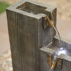 Stylish Fountain Coastal Sleepers Water Feature With LEDs 8 Stylish Fountain Coastal Sleepers Water Feature With LEDs -Garden Furniture Store 13846058 6494962027548508