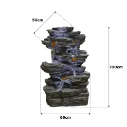 Stylish Fountain Hinoki Springs Water Feature With LEDs 13 Stylish Fountain Hinoki Springs Water Feature With LEDs -Garden Furniture Store 13846067 1224962027971052