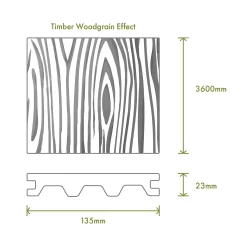 Victoria Composite Decking Woodgrain 20 Pack Ebony - 10.08 M2 -Garden Furniture Store 13911269 1594980944453571