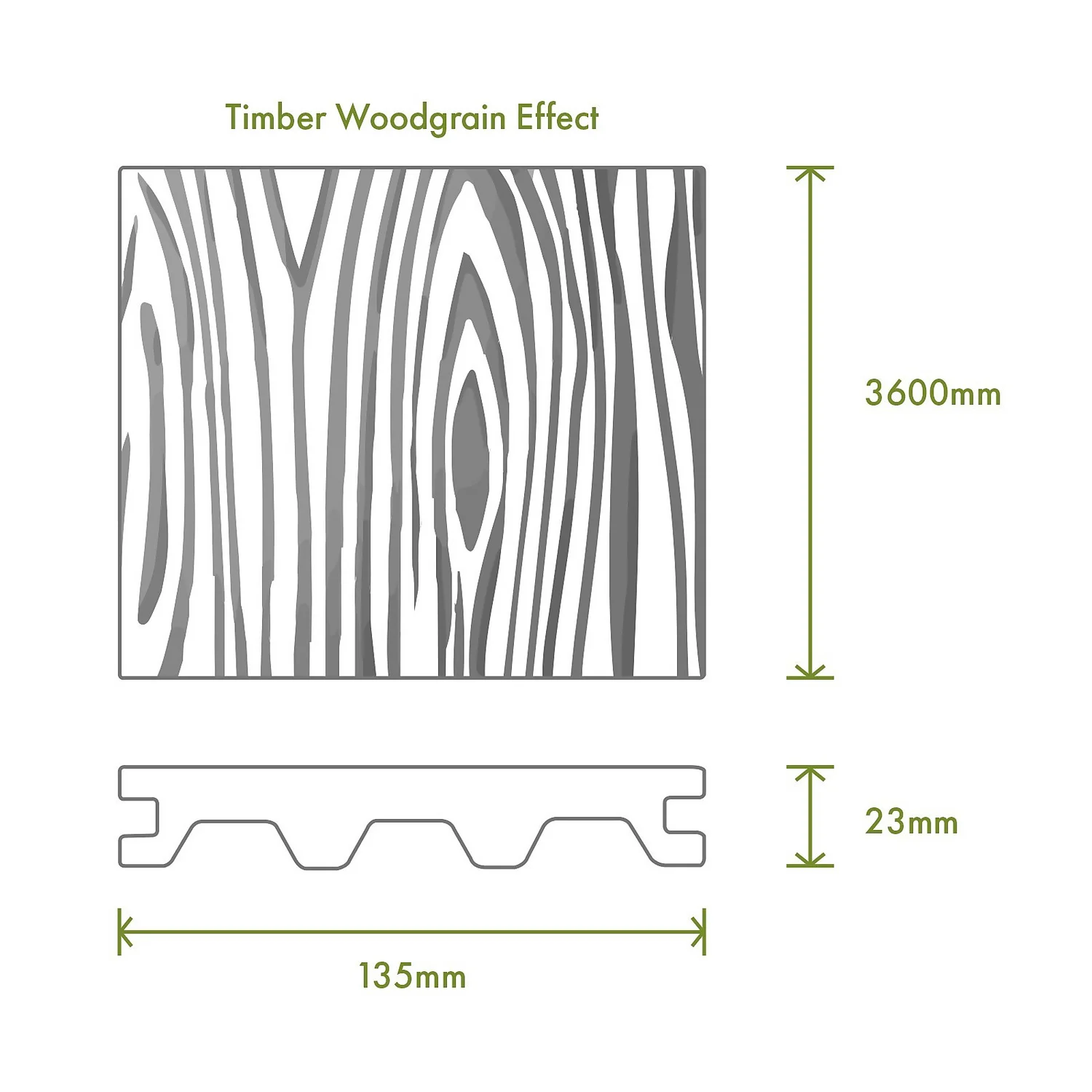 Victoria Composite Decking Woodgrain 30 Pack Ebony - 15.12 M2 5 Victoria Composite Decking Woodgrain 30 Pack Ebony - 15.12 M2 - Image 3