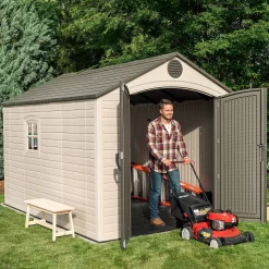 Lifetime 8x 12.5ft Plastic Outdoor Storage Shed - Installation Included -Garden Furniture Store 13911313 5764978027780887