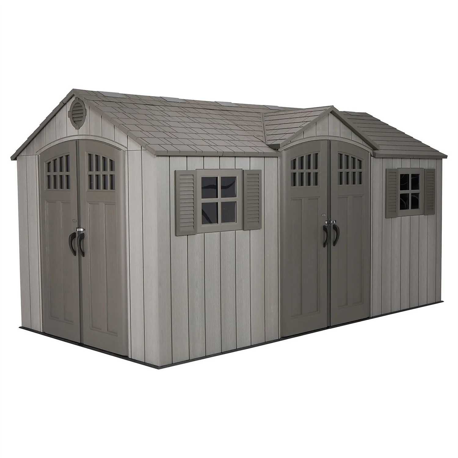 Lifetime 15 X 8ft Rough Cut Dual Entry Outdoor Storage Shed - Installation Included 3 Lifetime 15 X 8ft Rough Cut Dual Entry Outdoor Storage Shed - Installation Included