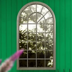 MirrorOutlet Somerley Eden Country Arch Large Metal Garden Mirror - 129x76cm -Garden Furniture Store 13950557 1934987139911914