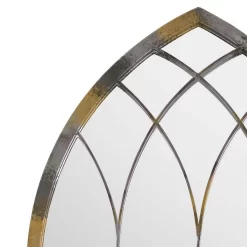 MirrorOutlet Rose Garden Rustic Arch Extra Large Metal Garden Mirror - 161x72cm -Garden Furniture Store 13950562 1394987139108541