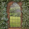 MirrorOutlet Rose Garden Rustic Arch Extra Large Metal Garden Mirror - 161x72cm -Garden Furniture Store 13950562 2354987138970070