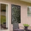 Amarelle Large Metal Leaf Design Decorative Garden Screen Mirror - 120x60cm -Garden Furniture Store 13950571 1244987139384403