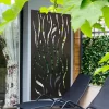 Amarelle Extra Large Metal Flame Decorative Garden Screen Mirror - 180x90cm -Garden Furniture Store 13950582 2304987139071866