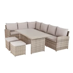 Matara Rattan Effect Corner Sofa Set -Garden Furniture Store 13951470 5825021609411976