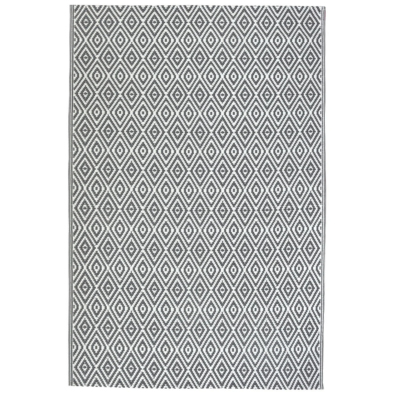 Homebase Outdoor Rug - Grey 120x180cm 3 Homebase Outdoor Rug - Grey 120x180cm