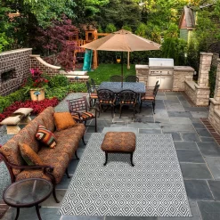 Homebase Outdoor Rug - Grey 120x180cm 7 Homebase Outdoor Rug - Grey 120x180cm -Garden Furniture Store 13953335 3724989199317315