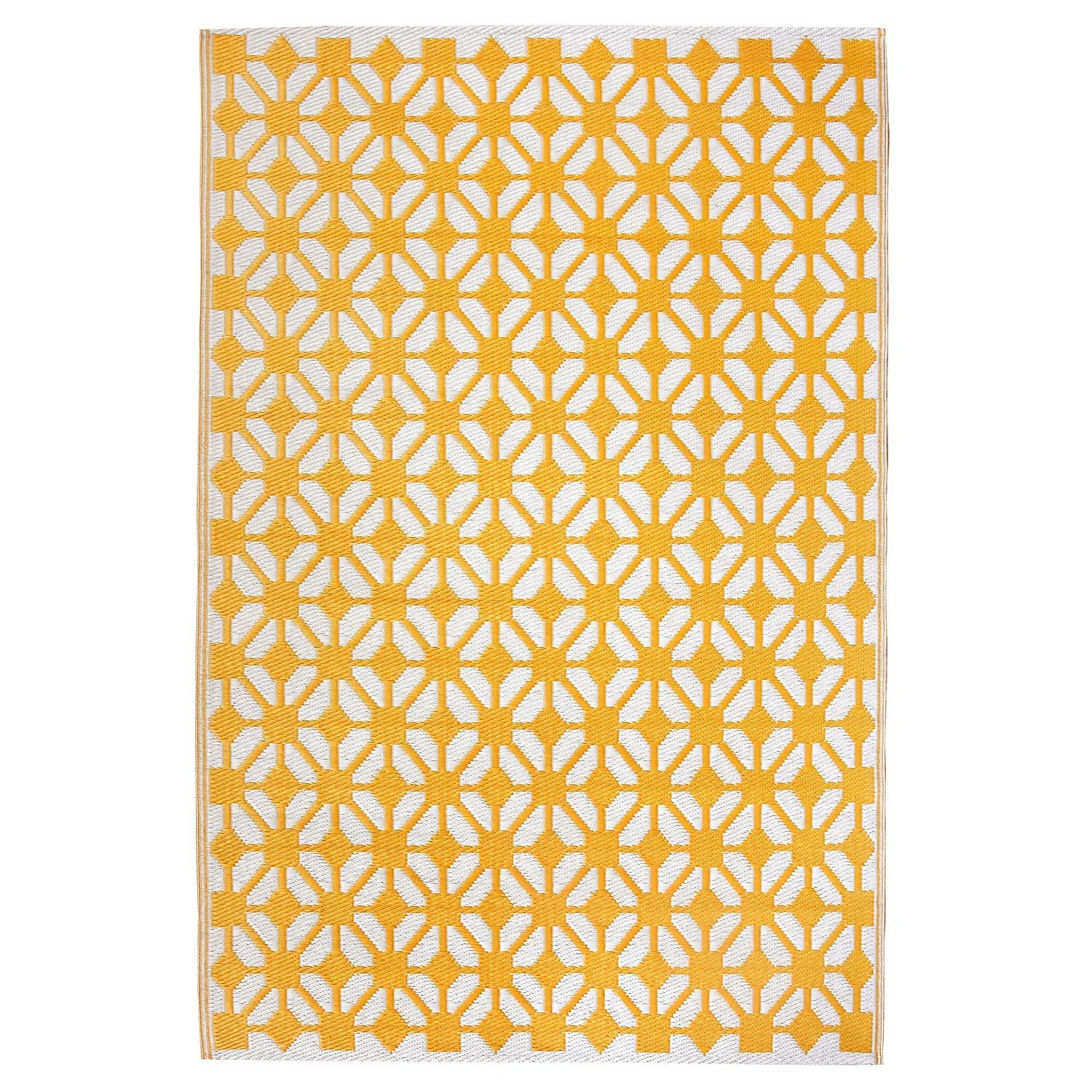 Homebase Outdoor Rug - Mustard 160x230cm 3 Homebase Outdoor Rug - Mustard 160x230cm