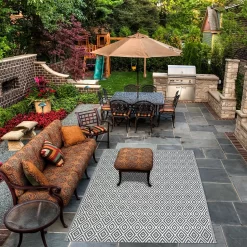 Homebase Outdoor Rug - Grey 240x300cm 7 Homebase Outdoor Rug - Grey 240x300cm -Garden Furniture Store 13953340 6054989199320450