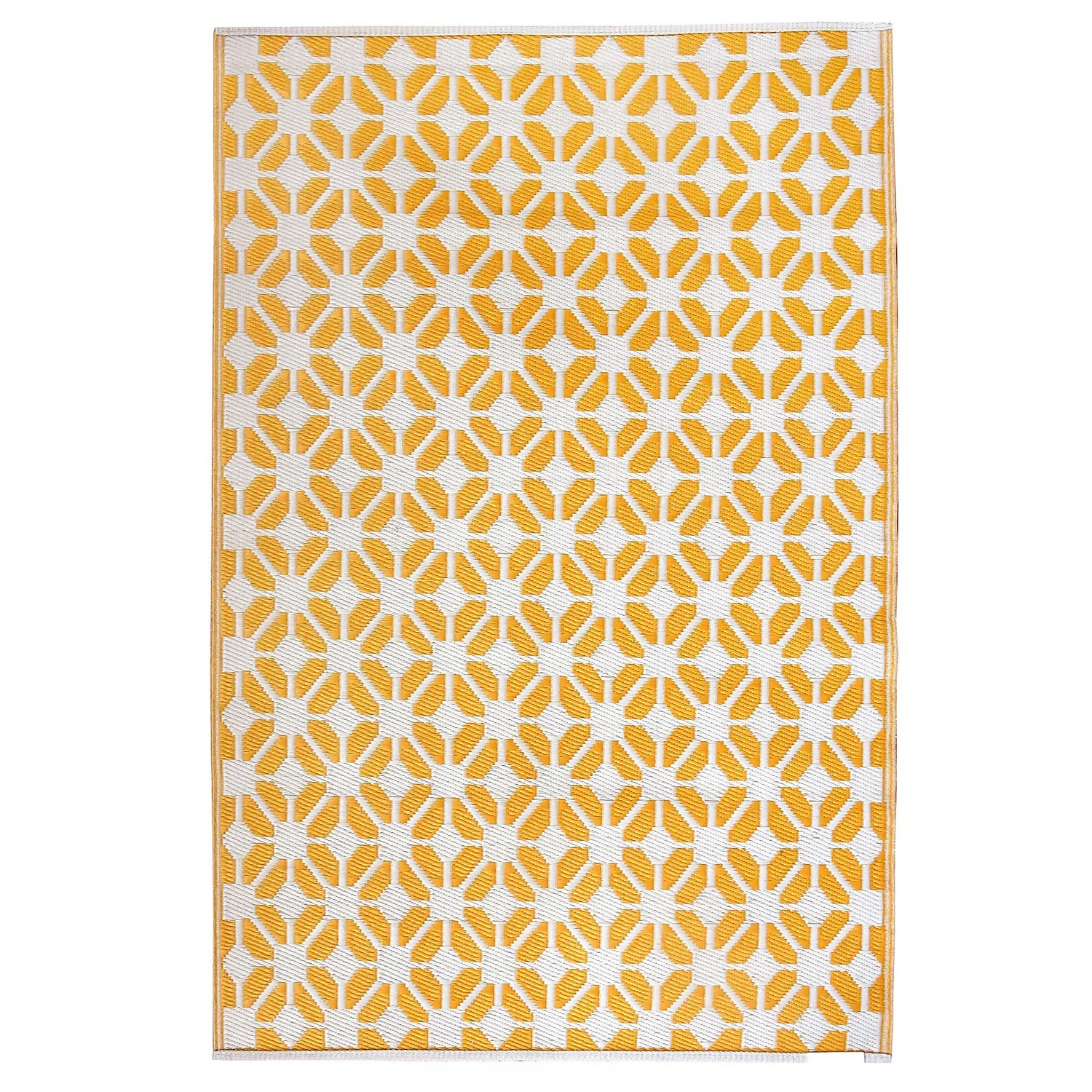 Homebase Outdoor Rug - Mustard 240x300cm 4 Homebase Outdoor Rug - Mustard 240x300cm - Image 2