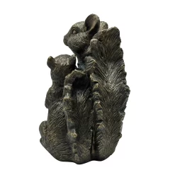 Bronze Look Squirrel Family Garden Ornament -Garden Furniture Store 13965954 1615014597109661