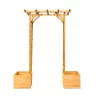 Homebase Wooden Garden Arched Trellis With Planters -Garden Furniture Store 13967032 1295014369013787