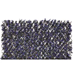 Faux Leaf Trellis 90x180cm - Lilac