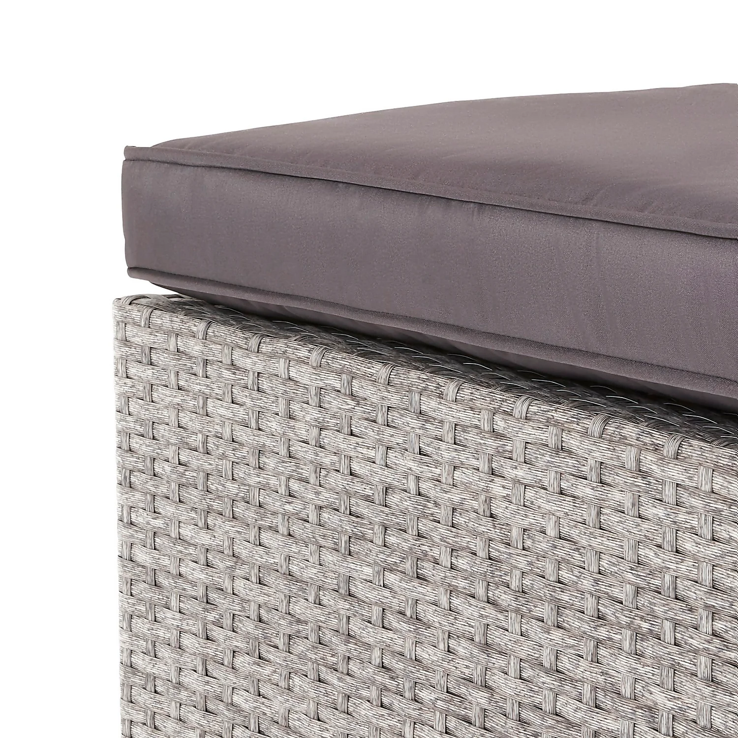 Alexandria Rattan Effect Garden Corner Sofa Set - Ash Grey 7 Alexandria Rattan Effect Garden Corner Sofa Set - Ash Grey - Image 5