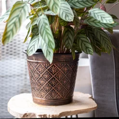 Vintage Allium Patterned Cone Pot - 37cm -Garden Furniture Store 13973621 8485011239919857