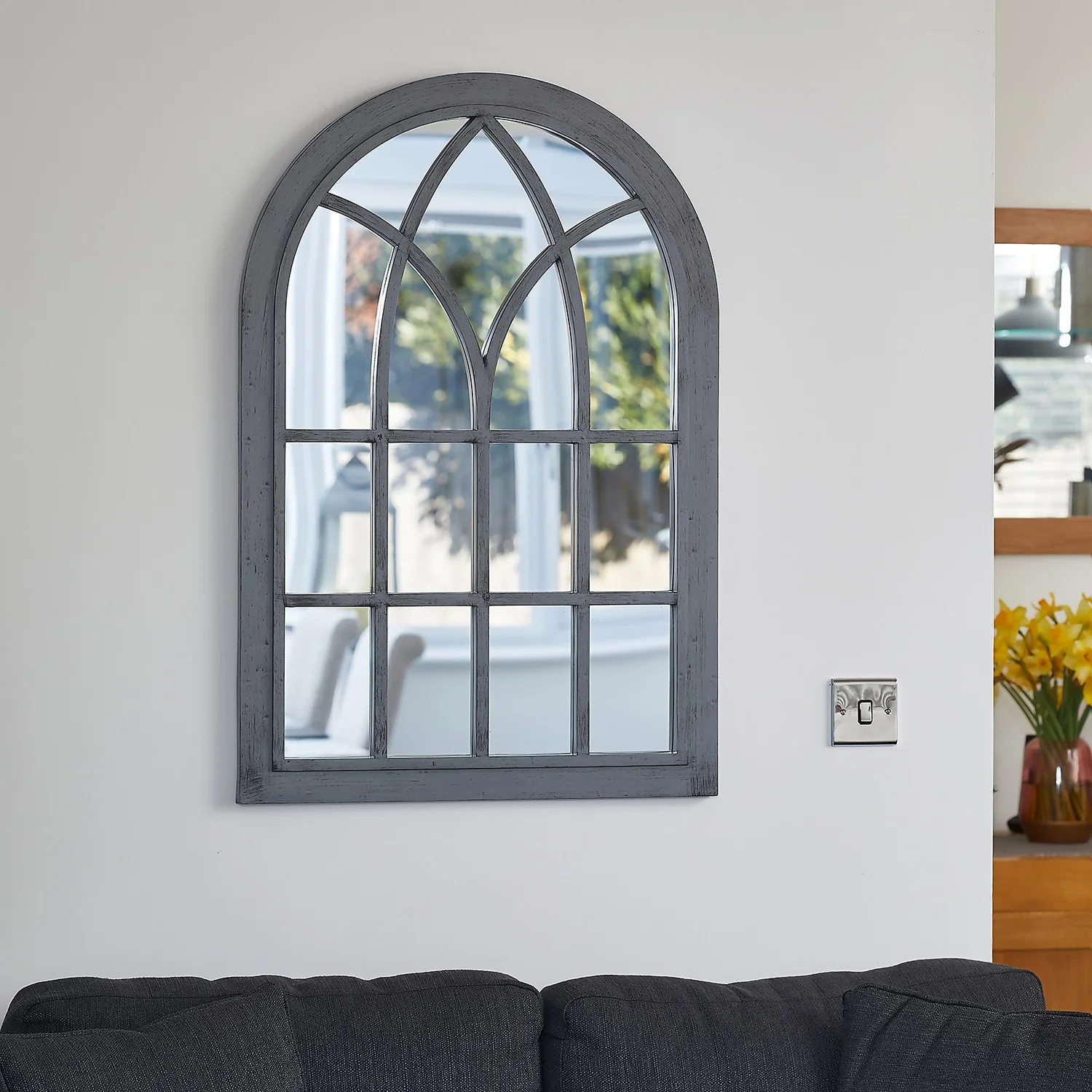 Eden Home And Garden Mirror - Grey 5 Eden Home And Garden Mirror - Grey - Image 3