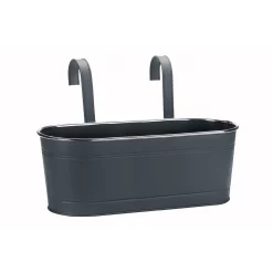12in Fence And Balcony Hanging Planter - Grey
