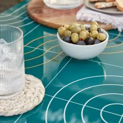 Omari Metal Garden Sofa Set - Teal & Gold 16 Omari Metal Garden Sofa Set - Teal & Gold -Garden Furniture Store 14005703 1275022638104623