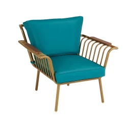Omari Metal Garden Sofa Set - Teal & Gold 19 Omari Metal Garden Sofa Set - Teal & Gold -Garden Furniture Store 14005703 8455022638225988