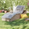 Natural Folding Rattan Sun Lounger 1 Natural Folding Rattan Sun Lounger -Garden Furniture Store 14005776 4375022649580220