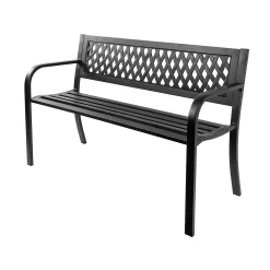 Black Steel Garden Bench 9 Black Steel Garden Bench -Garden Furniture Store 14005779 7435018249610474