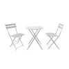 Millie Metal Bistro Set - Grey 1 Millie Metal Bistro Set - Grey -Garden Furniture Store 14005781 1865018249480958