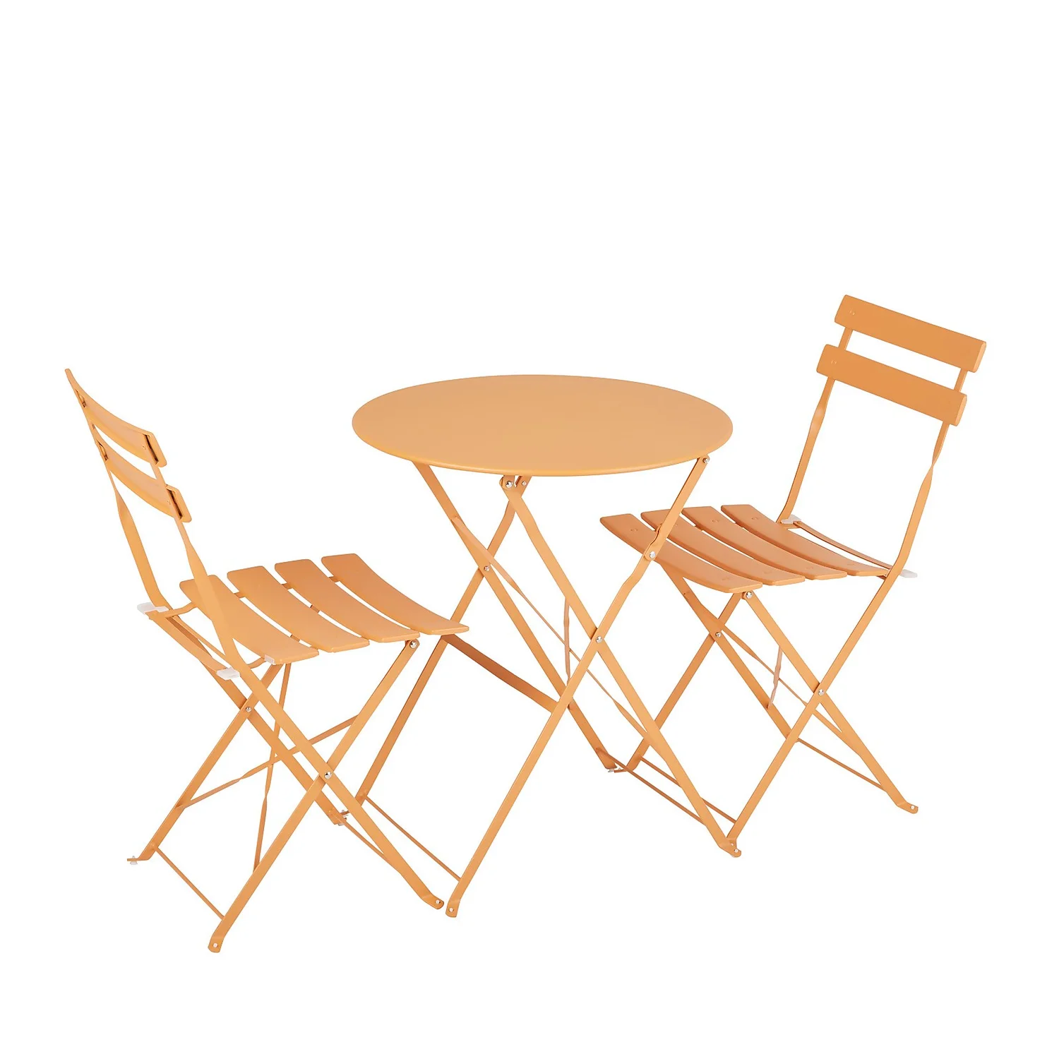 Millie Metal Bistro Set - Yellow 4 Millie Metal Bistro Set - Yellow - Image 2