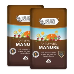 Harmony Gardens Farmyard Manure - 2 Bags (Total 100 Litres / 31.6Kg)