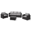 Keter California 5 Seater Outdoor Garden Furniture Sofa And Lounge Set - Graphite With Grey Cushions 1 Keter California 5 Seater Outdoor Garden Furniture Sofa And Lounge Set - Graphite With Grey Cushions -Garden Furniture Store 14539594 1315041802122788