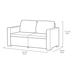 Keter California 5 Seater Outdoor Garden Furniture Lounge Set - Graphite With Grey Cushions 16 Keter California 5 Seater Outdoor Garden Furniture Lounge Set - Graphite With Grey Cushions -Garden Furniture Store 14539595 1255047218348096